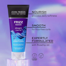 John Frieda Frizz Ease Dream Curls Curl-Defining Conditioner 250ml, Anti-Frizz Conditioner Curly And Wavy Hair