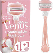 Gillette Venus Comfortglide Spa Breeze Women's Razor- 1 Blade, 3 built-in blades for a smooth, close shave that lasts