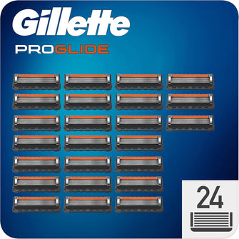 Gillette ProGlide Razor Blades Men Pack of 24 Razor Blade Refills with Precision Trimmer, 5 Anti-Friction Blades