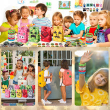 ARIEL-GXR 100pcs Gaming Party Bag Fillers, Gamer Party Favours, Party Bag Filler Set with Party Bags Gaming Keychain Silicone Bracelet Button Pins, Goodie Bag Fillers for Kids Boys