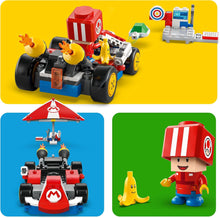 LEGO Super Mario: Mario Kart  Standard Kart, Car Toy Set for Kids, Includes a Toad Character Figure for Independent Play, Creative Birthday Gift for 7 Plus Year Old Boys, Girls and Gamers 72032