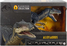 Mattel Jurassic World Hammond Collection Allosaurus Dinosaur Action Figure, Premium Movie Design, Glass Eyes & Wired Tail, 19 Points of Articulation, JCG13
