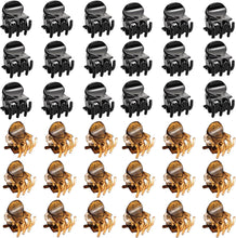 36PCS Mini Hair Claw Clips, Plastic Hair Claw Clips Bangs Hair Clips, Small Hair Clips, Non-Slip Mini Hair Clips for Girls and Women (Black and Brown)