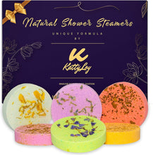 Katty Loy - Natural Shower Steamers Bath Bombs Fizzer Set - Luxury Home Spa - Gift for Women Her Girl Girlfriend Mum Nan Wife - Lavender Rose Mint - Novelty Birthday Present Christmas Stocking Filler