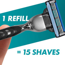 Gillette Mach3 Regime Set Men, Pack of 14 Razor Blade Refills with Precision Trimmer and Gillette PRO Shaving Cream