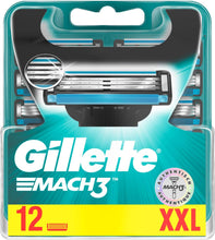 Gillette Mach3 razor blades for men, 12 pieces