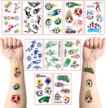 10 Sheets Football Temporary Tattoos for Kids,Waterproof Fake Tattoos,Kids Tattoo Stickers for Boys Girls Fans Children's Tattoo Stickers Birthday Loot Party Bag Filler Favors (Football Tattoos)