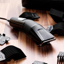 Babyliss 7755U Men Hair Clipper, Diamond Sharp Stainless Steel Blades, 8 Comb Guides, Mains Powered, Hair Styles at Home, Comb Included, Smooth & Precise, Black