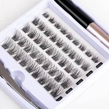 Individual Lashes DIY 45 Cluster Lashes Natural Look C Curl Reusable Fluffy Soft False Eyelashes With Clear Glue Strong Hold 10-16MM