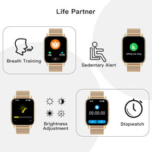 Popglory Smart Watch for Women Men Answer/Make Calls, 1.85" Smartwatch 2 Straps & Split Screen, 100+ Sports Fitness Watch with Blood Pressure/Oxygen/Heart Rate Monitor for iOS and Android