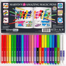 Marvin's Magic - Original x 25 Amazing Magic Marker Pens - Colour Changing Magic Pen Art - Create 3D Lettering or Write Secret Messages - Includes 25 Magic Marker Pens