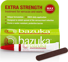 Bazuka Extra Strength Treatment Gel For Effective, Pain-Free Treatment and Removal of Verrucas and Warts. With Emery Board, 6g (Packaging may vary)