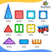 Magnetic Tiles 125 PCS (XL SET), Magnetic Tiles for Kids, Toy for 3 4 5 6 7 8 Year Old Boys & Girls, Magnetic Tiles Building Set, Great Gift for Kids Aged 3-8, Gift Box, + Bonus Zippered Carrying CASE