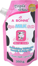 ABONNE Spa Milk Salt Shower Formula, Moisturizing Spa Salt for Body Skin Smooth, Whitening Yogurt Smooth & Baby Skin 350 Grams