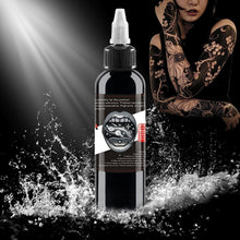 1 Bottle Baodeli Super Black Tattoo Ink - Tribal - Shade -Pure Black Ink Skin Safe Permanent Tattoo Professional Tattoo Supply Body Painting Art (4oz/120ml)