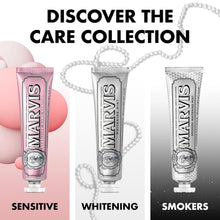 Marvis Whitening Toothpaste, Mint, 85ml, Promotes the Natural Whitening of the Teeth, Plaque Removal Toothpaste, Long-Lasting Freshness