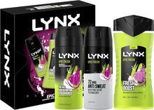 LYNX Epic Fresh Trio bodywash, body spray & anti-perspirant, 3 piece Gift Set him, perfect for his daily routine