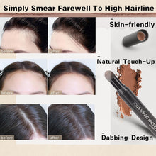 Hairline Shadow Powder, Long Lasting Hair Root Touch Up Cover Stick, Natural-looking Instant Root Cover Up Powder, Temporary Versatile Concealer for Hairline & Eyebrows (Medium Brown)