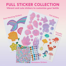 Klever Kits Kids Water Bottle Decoration,Arts and Craft Kits for Kids,Decorate Your Own Water Bottle Kit for Girls Age 6 7 8 9 10 11 12,Mermaid Diamond Painting Crafts,Girls Birthday Presents