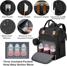 Fexkean Baby Diaper Backpack,Mummy Shoulder Bag for Travel Shopping Camping with Bed Unisex for Boys & Girls