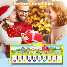 m zimoon Kids Piano Mat, 39.5" X 14" Piano Dance Mat, Kids Music Mat 8 Instrument Sounds Touch Play Mats Floor Keyboard Musical Carpet Mat Gift Toys for 1 2 3 4 5 6 Years Old Kids Boys Girls 6+ months