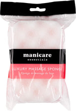 Manicare Luxury Massage Bath Sponge, Wash Exfoliate And Massage, Shower Body Scrubber, Pink Double Sided Cleaning Sponge, Durable And Long lasting, Lather And Use With Shower Gel Or Body Wash