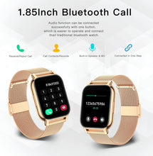 Popglory Smart Watch for Women Men Answer/Make Calls, 1.85" Smartwatch 2 Straps & Split Screen, 100+ Sports Fitness Watch with Blood Pressure/Oxygen/Heart Rate Monitor for iOS and Android