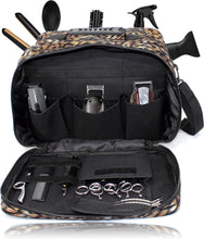 Kassaki Pro Hairdressing Bag Barber Tool Carry Bag Hair Equipment Salon Storage Travel Bag Gold Leopard