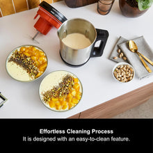 Morphy Richards Compact Soup Maker, Blend & Cook Smooth & Chunky Soup, Smoothies, Black & Stainless Steel, 1 Litre, 900 W, 501021