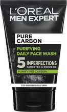 L'Oral Paris Men Expert Face Wash Pure Charcoal, Glycerin, and Salicylic acid - Blackhead Cleanser for Men, 100 ml (Pack of 1)