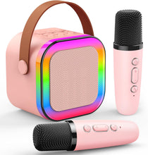 Dislocati Karaoke Machine 2 Microphones, Birthday Gifts for Girls Toys Age 3-15 Year Old Girls Gifts Kids Microphone Toys for 3-12 Year Old Girls Birthday Presents Christmas Xmas Gifts for Kids Toys