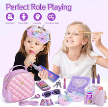 Hohosunlar Girl Purse with Accessories, My First Purse Set - Pretend Makeup Handbag Diary Unicorn Eye Mask Wallet Toy Phone Credit Card Kids, Princess Pretend Play Birthday Gift Toy for Girl Age 3+