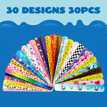 JOYIN Slap Bands, 30pcs Slap Bracelets Super Slap Wrist Bands with Colorful Hearts Animal, Party Bag Fillers for Kids (30 Designs) Birthday Party Favours Pack, Easter Basket Stuffers