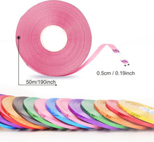 50m x 2 Rolls Shiny Black Ribbon for Balloons Curling Ribbon Black Balloons Ribbon, Balloons String Decoration Ribbon for Gift Wrapping Halloween Birthday Crafts Wedding Party Ribbon Black 5mm