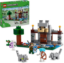 LEGO Minecraft The Wolf Stronghold Fortress Set, Building Toy for 8 Plus Year Old boys & Girls, Incudes Crafting Table, 2 Skeleton and Wolf Figures for Castle Action, Birthday Gift for Kids 21261
