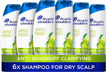 Head & Shoulders Apple Fresh Scented Dandruff Shampoo, 250 ml, Pack of 6