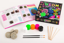 Hinkler - Paint Your Own Neon Stones - Rock Painting Complete Starter Kit - Arts and Crafts for Everyone - Gift for Art Lovers - Includes Stones, Acrylic Paint and More