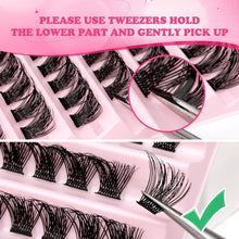 Lash Clusters 108Pcs DIY Eyelash Extenisons Natural Look Wispy Lashes 8-16MM D Curl Reusable Individual at Home Fluffy Extensions by JIMIRE