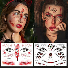 260+ PCS 36 Sheets Realistic Halloween Fake Tattoos Kid Halloween Temporary Tattoos for Kids Zombie Makeup Tattoos Scary Face Temporary Tattoos for Halloween Party