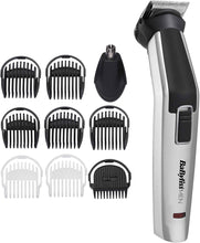 BaByliss MEN 10 in 1 Titanium Face and Body Multi Grooming Kit with Nose Trimmer Head