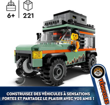 LEGO City Off-Road 4x4 Mountain Truck Toy Set - Building Toys for 6+ Year Old Boys & Girls - Fun Gift Ideas for Birthdays & Holidays - Incl. a Minifigure & Accessories - 60447