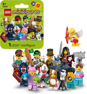 LEGO Minifigures Series 27 Mystery Box, Get 1 of 12 Collectible Figures incl. Cupid, Pterodactyl, Jetpack Racer & More - Toys for 5+ Year Old Boys and Girls 71048