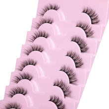 Half Lashes Natural Looking Cat Eye Lashes Accent Eyelashes Multi-layers Wispy Fluffy 3D Curly False Lashes Pack by Mavphnee