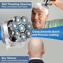 Head Shavers for Men,Upgrade 8D Electric Shavers Men,Rotary Razors Waterproof Wet & Dry, Rechargeable Mens Shaver with LED Display,6-in-1 Grooming Kit Gift with Beard/Nose Trimmer,Cleansing Brush