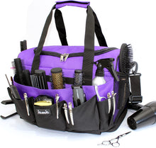 Hairdressing Designer Session Bag Large Mobile Hairdresser Barber Kit Holder in Purple