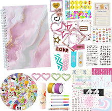 DIY Journal Set for Girls, Art and Crafts Gift for Kids Age 8-12, Scrapbook for Teen Tween Girls Birthday Presents, Stickers Toys Kids Christmas Gifts, Girls Toys Diary Supplies