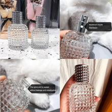 NC CL-Link 30 ml Pack of 2 Perfume Bottles Atomiser Refillable Glass Empty Perfume Atomiser Crystal Glass Art Pineapple Perfume Bottle for Women or Girls (Cap Silver + Funnel + Dripper)