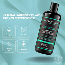 Kerargan - Shampoo with Coconut and Argan oil - hair care moisturising brittle, dry, easy to straighten hair - Sulphate free, Paraben free and Silicone free - 500 ml