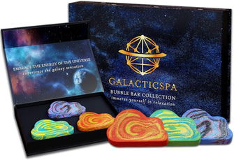 Galacticspa Galaxy Bubble Bars / 3 x 120g Luxury Bubble Bar Gift Set / Refreshing Scents and Moisturising on Skin / Non-Staining / Vegan, Cruelty Free / Perfect Bubble Bath for Men, Women and Kids