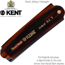 Kent Brushes Handmade Combs Large Folding Pocket Comb for Men